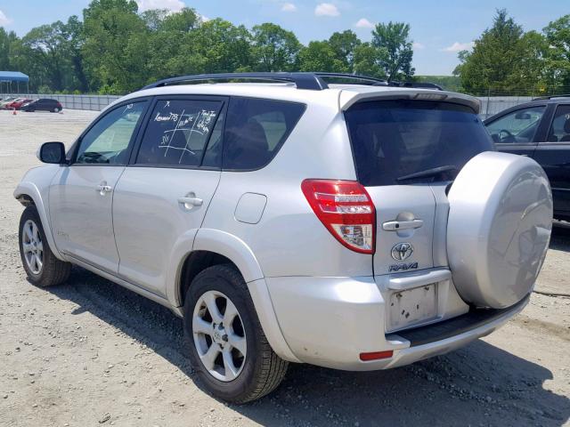 2T3DK4DV4BW052755 - 2011 TOYOTA RAV4 LIMIT SILVER photo 3