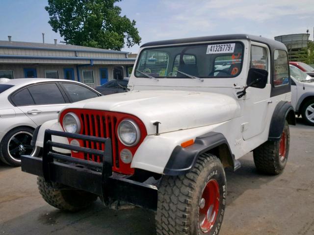 J0M93AB723506 - 1980 JEEP CJ7 WHITE photo 2