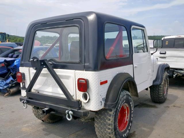 J0M93AB723506 - 1980 JEEP CJ7 WHITE photo 4