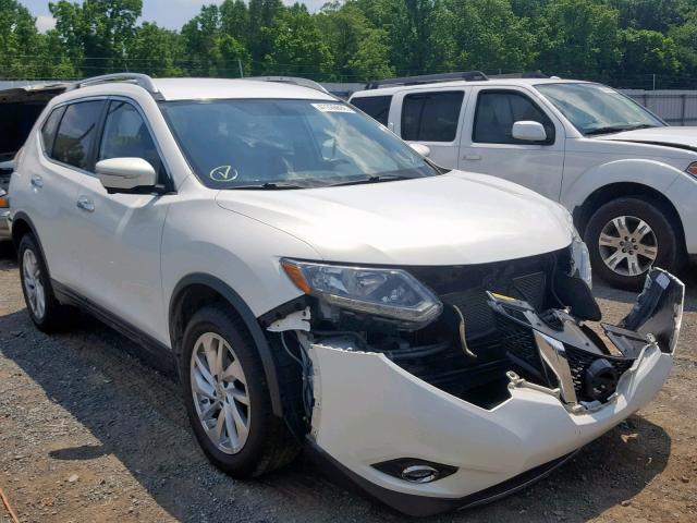 5N1AT2MV0EC760475 - 2014 NISSAN ROGUE S WHITE photo 1