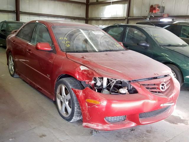 1YVHP80D145N87652 - 2004 MAZDA 6 S BURGUNDY photo 1