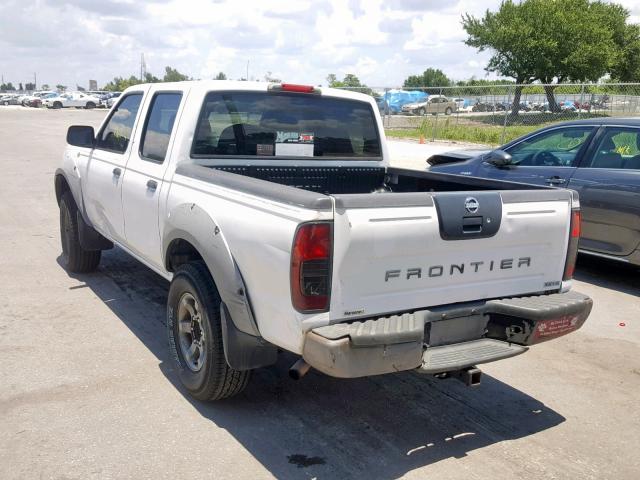 1N6ED27T23C410613 - 2003 NISSAN FRONTIER C WHITE photo 3