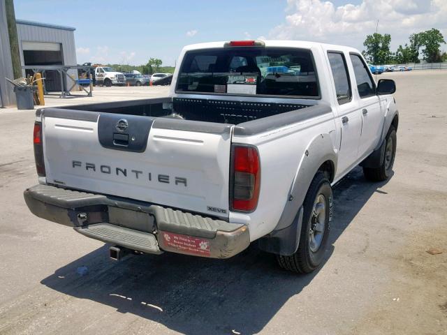 1N6ED27T23C410613 - 2003 NISSAN FRONTIER C WHITE photo 4