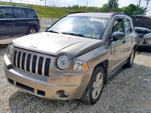 1J8FF47W08D557501 - 2008 JEEP COMPASS SP TAN photo 2