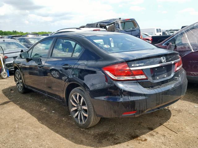 19XFB2F98FE045306 - 2015 HONDA CIVIC EXL BLACK photo 3