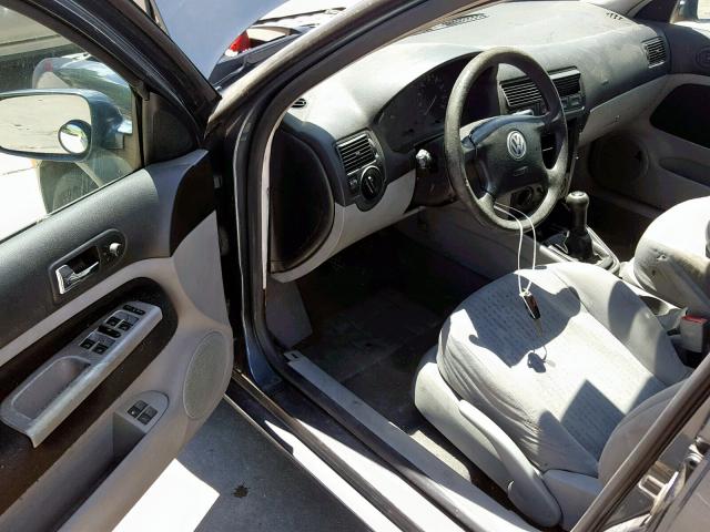 9BWFR61J944026014 - 2004 VOLKSWAGEN GOLF GL TD GRAY photo 9