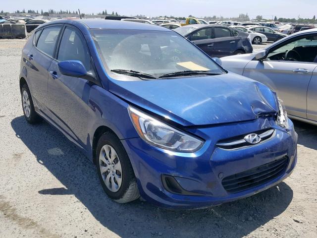 KMHCT5AE3GU269426 - 2016 HYUNDAI ACCENT SE BLUE photo 1