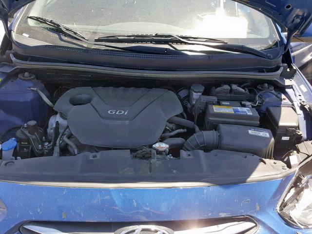 KMHCT5AE3GU269426 - 2016 HYUNDAI ACCENT SE BLUE photo 7