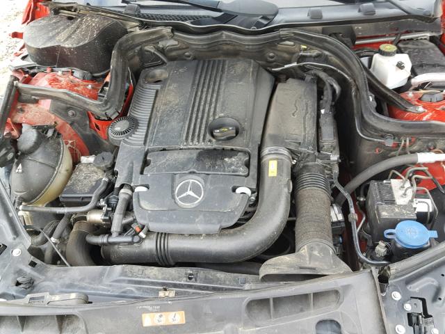 WDDGF4HB5DA775037 - 2013 MERCEDES-BENZ C 250 RED photo 7