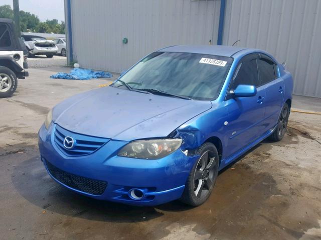 JM1BK323551233790 - 2005 MAZDA 3 S BLUE photo 2