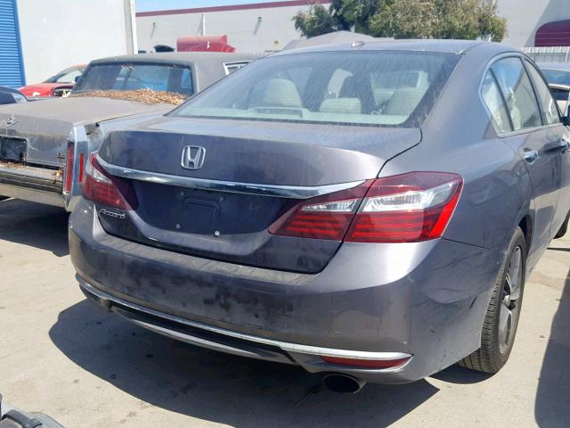 1HGCR2F87GA142573 - 2016 HONDA ACCORD EXL GRAY photo 4