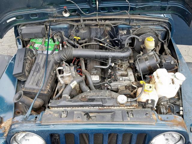 1J4FY19S6VP448782 - 1997 JEEP WRANGLER / GREEN photo 7