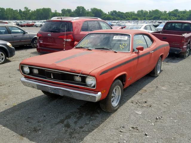 VL29C0B330381 - 1970 PLYMOUTH DUSTER RED photo 2