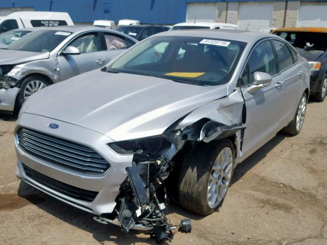 3FA6P0D95DR352811 - 2013 FORD FUSION TIT SILVER photo 2