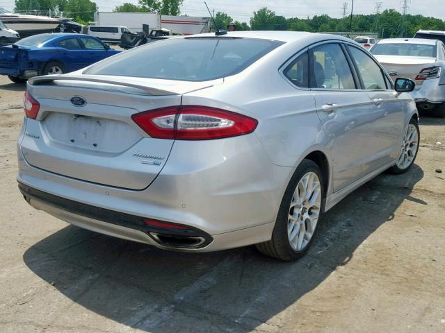 3FA6P0D95DR352811 - 2013 FORD FUSION TIT SILVER photo 4