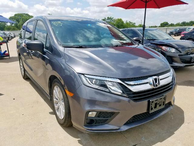 5FNRL6H26JB095836 - 2018 HONDA ODYSSEY LX GRAY photo 1