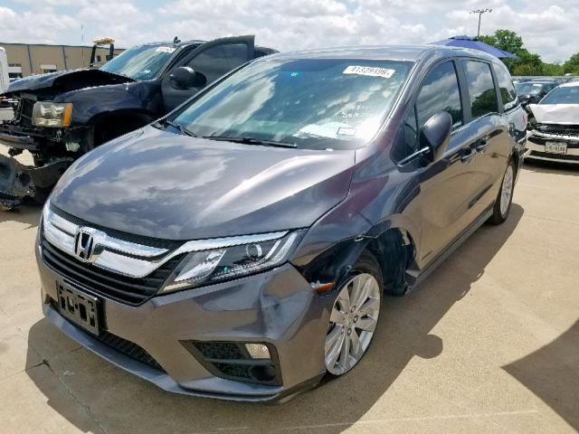 5FNRL6H26JB095836 - 2018 HONDA ODYSSEY LX GRAY photo 2