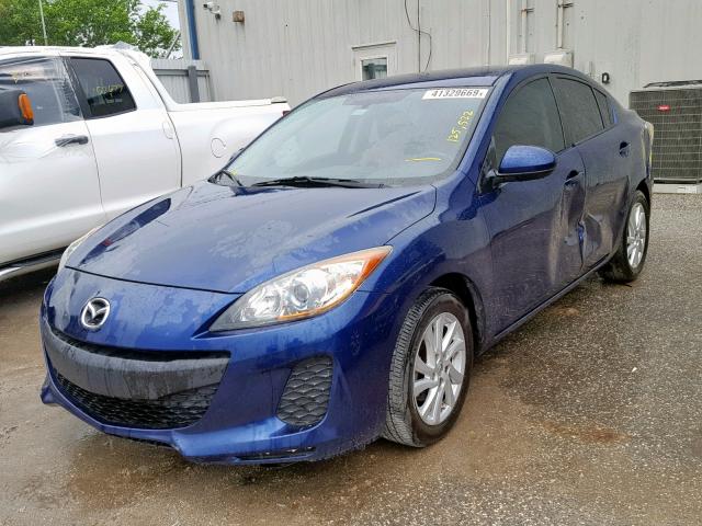 JM1BL1V77C1691909 - 2012 MAZDA 3 I BLUE photo 2