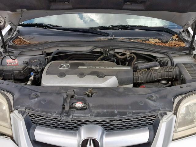 2HNYD18284H557995 - 2004 ACURA MDX SILVER photo 7