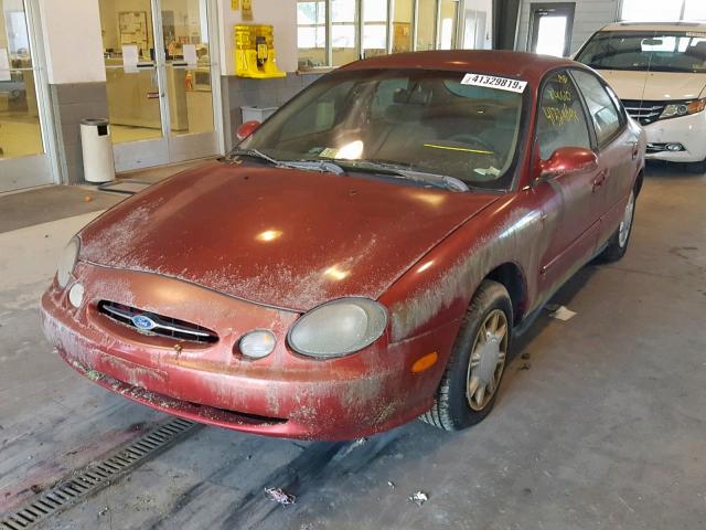 1FAFP52U1WA251203 - 1998 FORD TAURUS LX RED photo 2