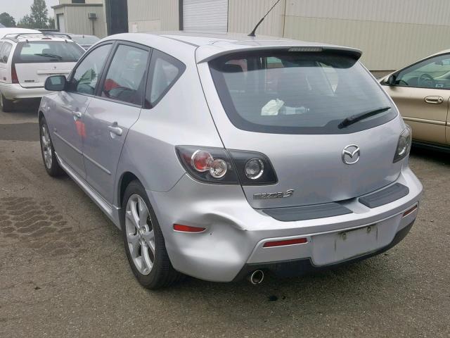 JM1BK343871686124 - 2007 MAZDA 3 HATCHBAC SILVER photo 3