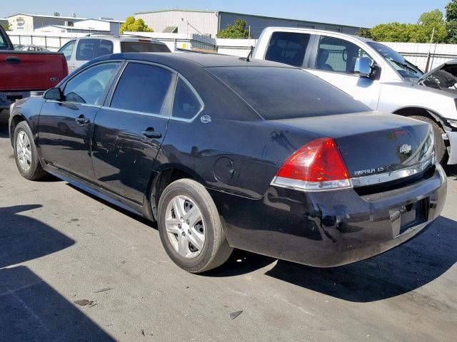 2G1WB57K391194753 - 2009 CHEVROLET IMPALA LS BLACK photo 3