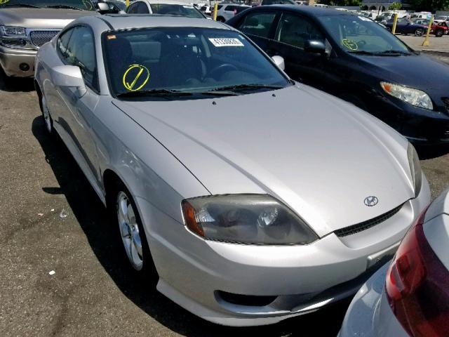 KMHHM65D55U178343 - 2005 HYUNDAI TIBURON SILVER photo 1