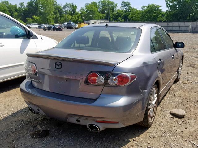 JM1GG12L661101585 - 2006 MAZDA SPEED 6 GRAY photo 4