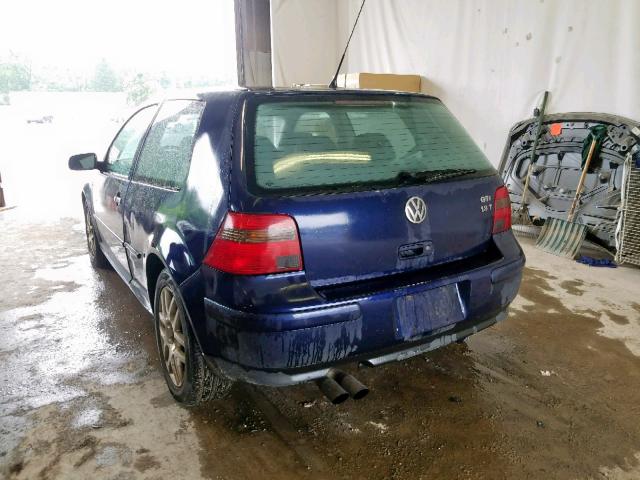 9BWDE61J534045869 - 2003 VOLKSWAGEN GTI BLUE photo 3