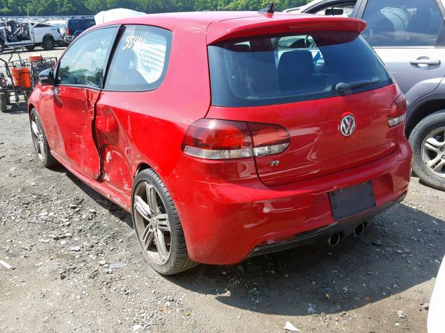 WVWRF7AJ8DW016245 - 2013 VOLKSWAGEN GOLF R RED photo 3