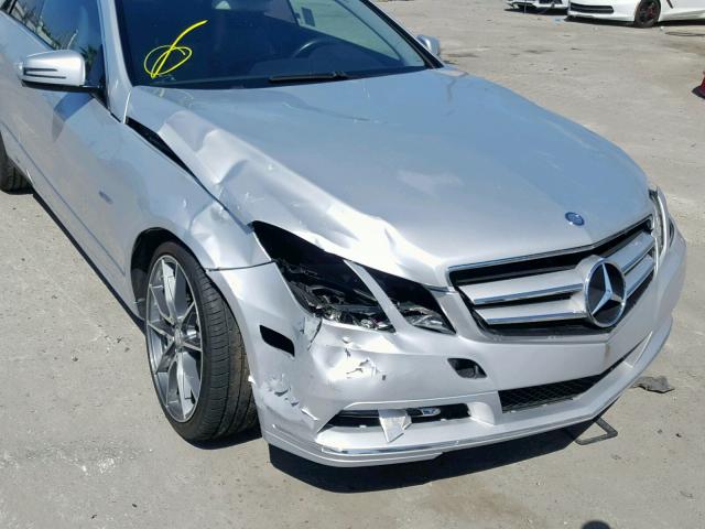 WDDKJ5KB2CF138311 - 2012 MERCEDES-BENZ E 350 SILVER photo 9