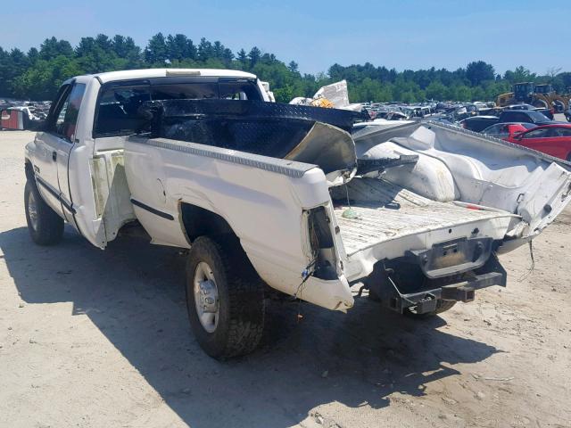 3B7KF2364XG108047 - 1999 DODGE RAM 2500 WHITE photo 3