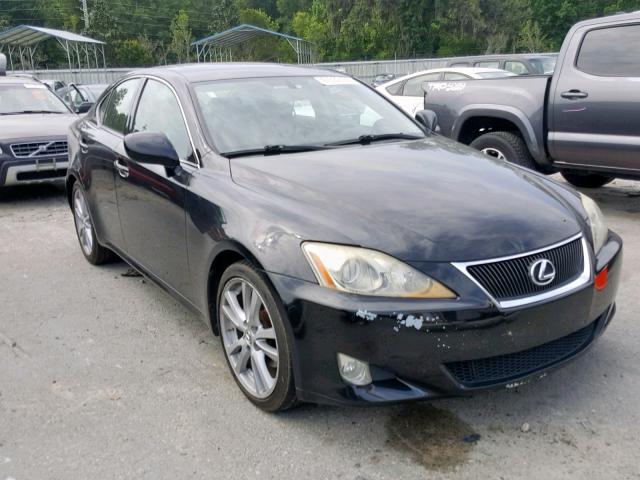 JTHBK262375038907 - 2007 LEXUS IS 250 BLACK photo 1