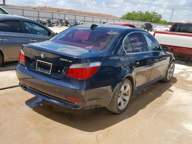 WBANF33596CS37166 - 2006 BMW 525 XI BLUE photo 4