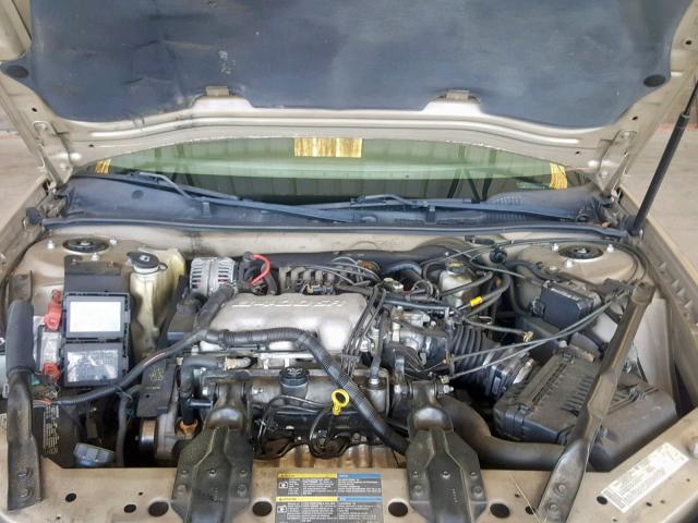 2G1WF52E859244032 - 2005 CHEVROLET IMPALA GOLD photo 7