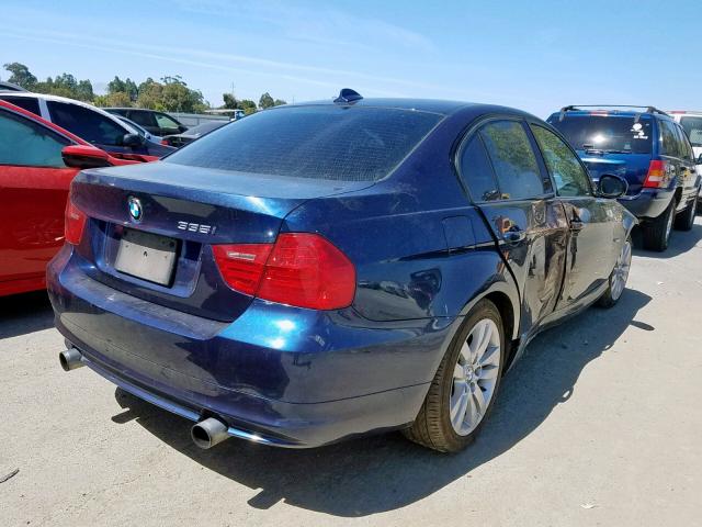 WBAPL5C56BA918646 - 2011 BMW 335 XI BLUE photo 4