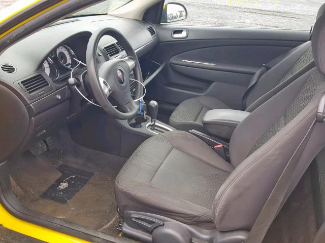 1G2AL18F087300168 - 2008 PONTIAC G5 YELLOW photo 5