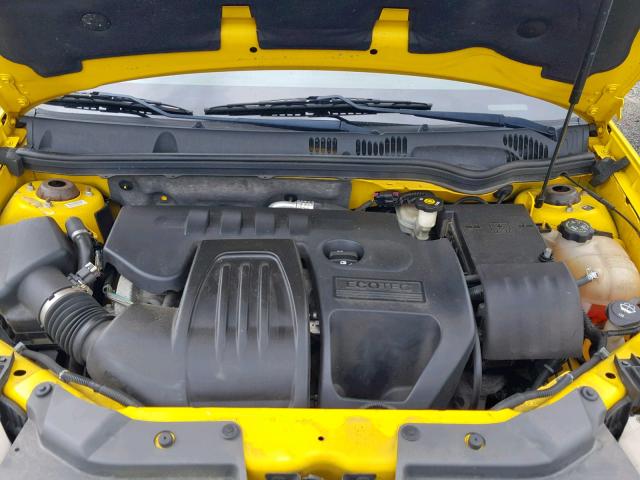 1G2AL18F087300168 - 2008 PONTIAC G5 YELLOW photo 7