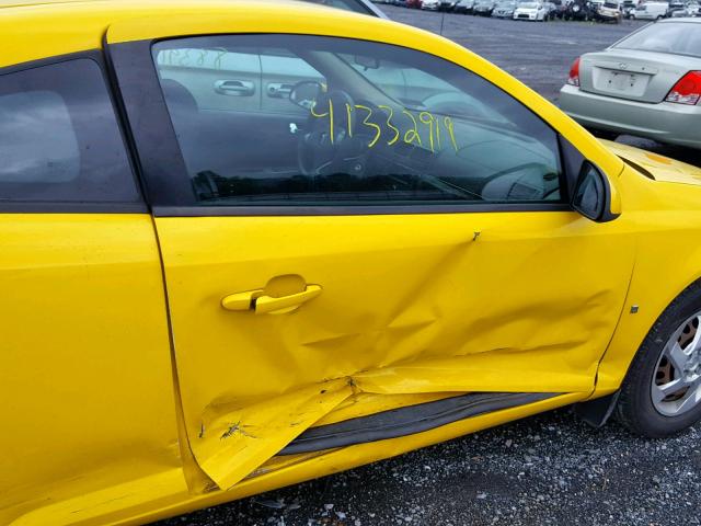 1G2AL18F087300168 - 2008 PONTIAC G5 YELLOW photo 9