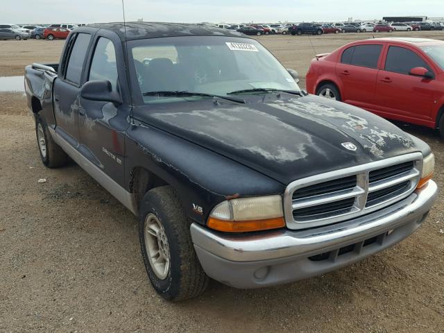 1B7GL2AX3YS598257 - 2000 DODGE DAKOTA QUA BLACK photo 1