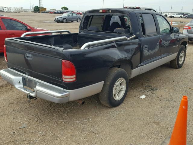 1B7GL2AX3YS598257 - 2000 DODGE DAKOTA QUA BLACK photo 4