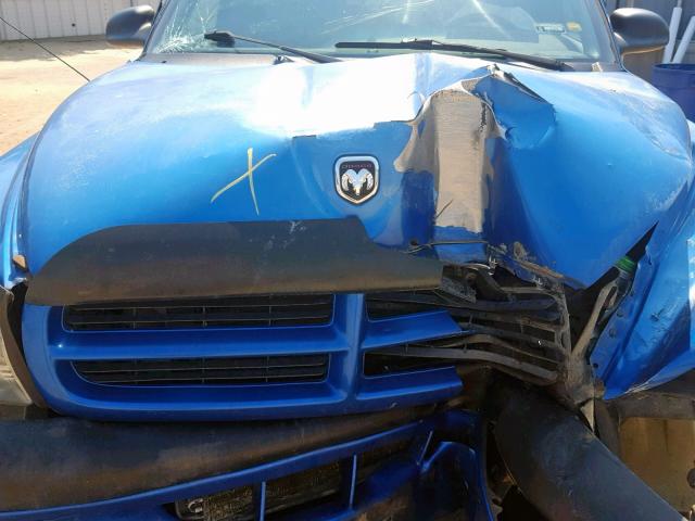 1B7GG22X2XS279529 - 1999 DODGE DAKOTA BLUE photo 7