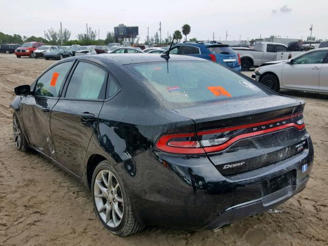 1C3CDFBBXED867249 - 2014 DODGE DART SXT BLACK photo 3