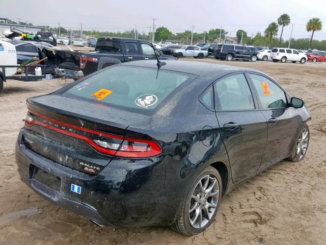 1C3CDFBBXED867249 - 2014 DODGE DART SXT BLACK photo 4