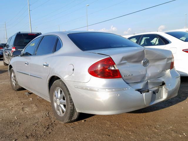 2G4WD562051247272 - 2005 BUICK LACROSSE C SILVER photo 3