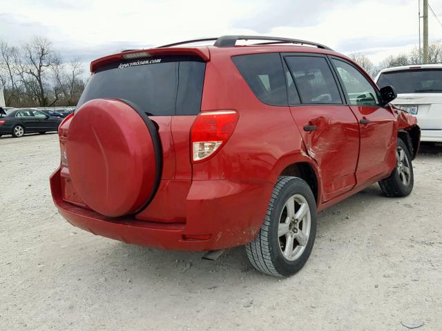 JTMZD33V875062649 - 2007 TOYOTA RAV4 RED photo 4