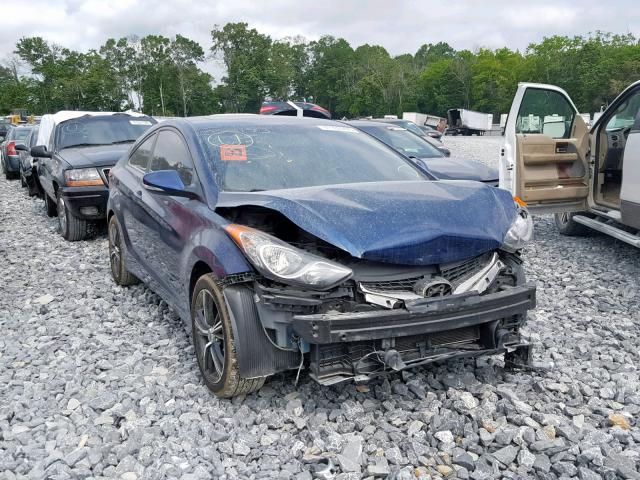 KMHDH6AE7DU008193 - 2013 HYUNDAI ELANTRA CO BLUE photo 1