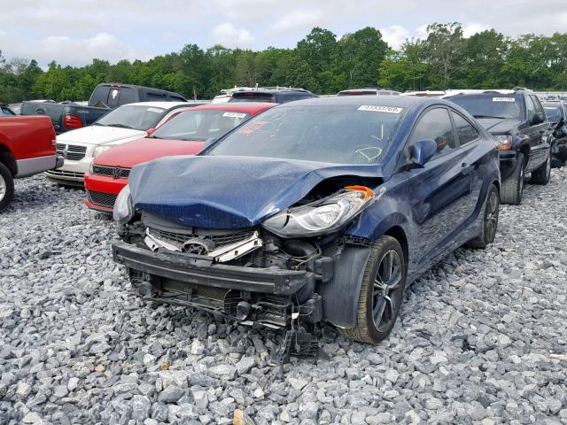 KMHDH6AE7DU008193 - 2013 HYUNDAI ELANTRA CO BLUE photo 2