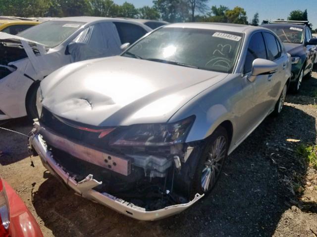 JTHBS1BL1D5003772 - 2013 LEXUS GS 450H SILVER photo 2