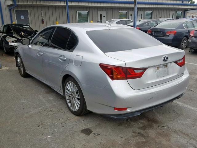 JTHBS1BL1D5003772 - 2013 LEXUS GS 450H SILVER photo 3